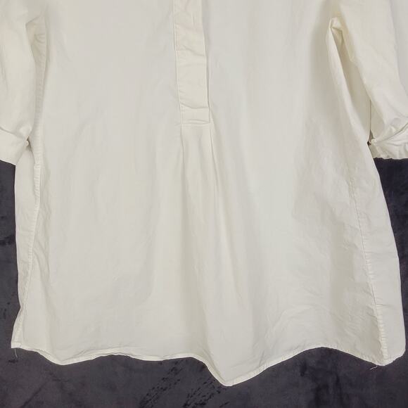 COS white cuff sleeve pop over top Size 4 Minimal Classic Clean Girl - Picture 6 of 8